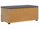 Hall Bench with Cushion with Drawer Artisan Oak 80 x 38 x 46 cm 891463