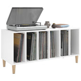 Record Cabinet White 100x38x48 cm Engineered Wood 831973