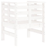 Garden Chairs 2 pcs White 61.5x53x71 cm Solid Wood Pine 825129