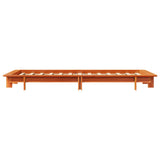 Bed Frame without Mattress Wax Brown 100x200 cm Solid Wood Pine 850667