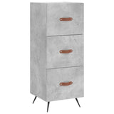 Highboard Concrete Grey 34.5x34x180 cm Engineered Wood 3198829