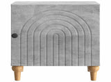Bedside Cabinet Concrete Grey 43 x 34.5 x 50 cm Engineered Wood 894111