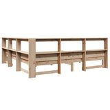 Bookcase Bed without Mattress 180x200 cm Solid Wood Pine 3324308