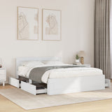 Bed Frame with Headboard without Mattress White 120x200 cm 3295569