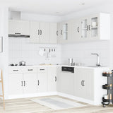11 Piece Kitchen Cabinet Set "Kalmar" White Engineered Wood 3314911