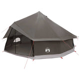 Tipi Tent Brown Grey 600 x 600 x 350 cm Polyester and Steel 42029031