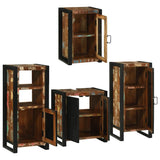 Bathroom Furniture Set 4 pcs Multicolour Solid Reclaimed Wood 3305703