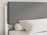 Bed Frame with Upholstered Headboard Light Grey 180 x 200 cm 3398089