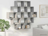 Wall Shelf Grey Sonoma 120 x 20 x 136 cm Engineered Wood 8012161