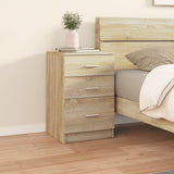 Bed Cabinet Sonoma Oak 40x40x63 cm Engineered Wood 808642