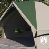 Teepee Tent 6-Person Green and White 431 x 366 x 185 cm 42004071
