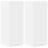 Hanging Cabinet 2 pcs White 30 x 31 x 80 cm Engineered Wood 884243
