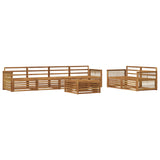 Outdoor Sofa Set 7 pcs Natural Solid Acacia Wood 3383057