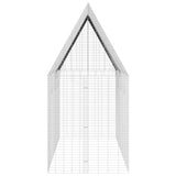 Rabbit Cage Silver 400 x 100 x 210 cm Galvanised Steel 42019248