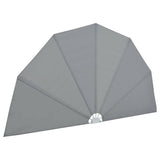 Collapsible Terrace Side Awning Grey 200 cm 44576