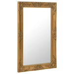 ZNTS Wall Mirror Baroque Style 50x80 cm Gold 320321