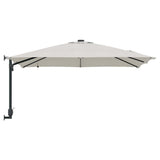 Garden Parasol Sand 248.5 x 247.5 x 160 cm Polyester and Steel 42003251