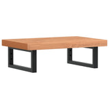 Basin Shelf Wall Mounted Steel and Solid Wood Beech 3302377