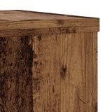 Plant Stand 2pcs Old Wood 25x25x80 cm Engineered Wood 852949