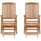 Garden Dining Set 4 pcs Brown Solid Teak Wood 3375780