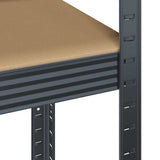 5-Layer Storage Shelves 4 pcs Anthracite Steel&Engineered Wood 3307595