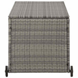 Garden Storage Box Light Grey 120x65x61 cm Poly Rattan 310090