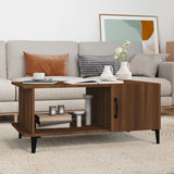 Coffee Table Brown Oak 90x50x40 cm Engineered Wood 817548
