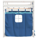 Bunk Bed without Mattress Blue 90x190 cm Single Solid Wood Pine 3283908
