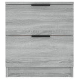 Bedside Cabinets 2 pcs Grey Sonoma Engineered Wood 817036