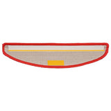 Stair Mats 10 pcs 56x17x3 cm Red Half Round 149797
