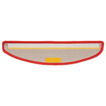Stair Mats 10 pcs 56x17x3 cm Red Half Round 149797