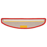 Stair Mats 10 pcs 56x17x3 cm Red Half Round 149797