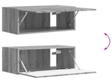 TV Cabinet Set Wall-mounted 4 pcs Grey Sonoma Engineered Wood 3409048