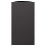 Garden Planter Black Triangular 40x34.5x75 cm Steel 851157