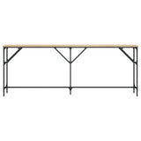 Console Table Sonoma Oak 200x29x75 cm Engineered Wood 837778