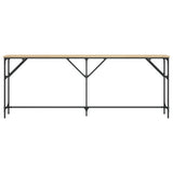 Console Table Sonoma Oak 200x29x75 cm Engineered Wood 837778