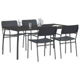 Dining Set 5 pcs Anthracite Steel 3422862