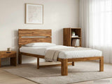 Single Bed Frame with Headboard ROSTOCK Natural 75 x 190 cm 903480
