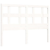 Bed Frame without Mattress White 140x190 cm Solid Wood 3194812
