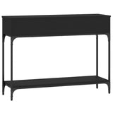 Console Table Black 100x30,5x75 cm Engineered Wood 833388