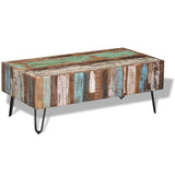 243455 Coffee Table Solid Reclaimed Wood 100x50x38 cm