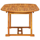 5 Piece Garden Dining Set Solid Wood Acacia and Textilene 3279300