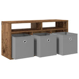 Lowboard with Drawer Old Wood 87 x 27.5 x 43 cm 8000586