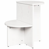 Coffee Table White 50 x 40 x 50 cm Solid pine wood 873527