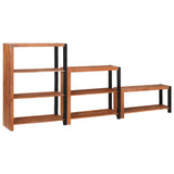 Bookshelf 3 pcs Brown 80 x 30 x 110 cm Solid Acacia Wood 3321523