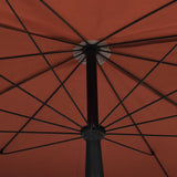 Garden Parasol Terracotta Fabric , steel 315556