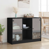 Sideboard Black Engineered wood Medium Storage Sideboard 3295872