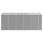 Garden Shed Light Grey 191x470x198 cm Galvanised Steel 3188246