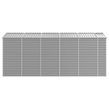Garden Shed Light Grey 191x470x198 cm Galvanised Steel 3188246