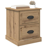 Bedside Cabinet with Drawer 2 pcs Artisan Oak 39 x 39 x 47.5 cm 881331